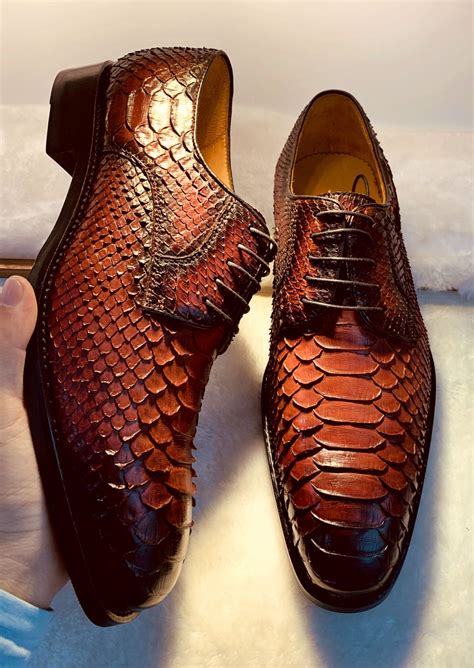 fake snakeskin shoes|genuine snakeskin shoes for men.